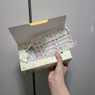 [숨그림] 덴탈마스크 짱구 우리아이 그리고 내가 쓰는 믿을수있는 케릭터 마스크 — 5점을 준 리뷰어가 2021년 9월 올린 사용 사진