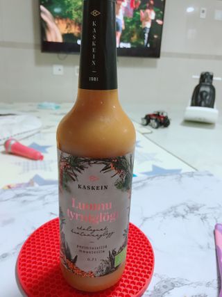H365 [Kaskein Luomutyrniglögi] 핀란드 전통 무알콜 멀드와인 시벅톤 글로기 — 5점을 준 리뷰어가 2021년 4월 올린 사용 사진