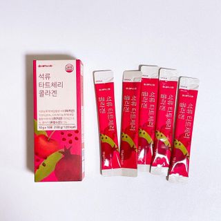 서울약사신협_석류 타트체리 콜라겐_10g x 30포 — 3.5점을 준 리뷰어가 2021년 7월 올린 사용 사진
