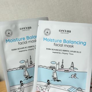 세뚜아(Cettua) 나우[세뚜아] 모이스처 밸런싱 페이셜 마스크 Cettua Moisture Balancing Facial Mask 4매 — 5점을 준 리뷰어가 2023년 12월 올린 사용 사진