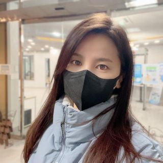 끌린에르 스포츠 귀편한 새부리형 마스크 — 5점을 준 리뷰어가 2022년 2월 올린 사용 사진