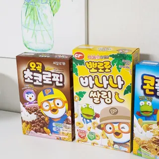씨알푸드 뽀로로 시리얼 3종 — 5점을 준 리뷰어가 2022년 2월 올린 사용 사진