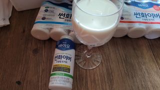 LIVE 매일바이오 썬화이버 드링킹 요거트 — 5점을 준 리뷰어가 2022년 8월 올린 사용 사진