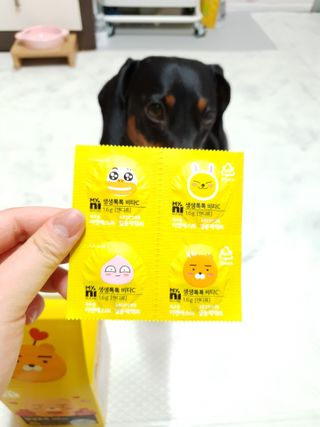 일동제약 마이니 마이니 생생톡톡비타C — 5점을 준 리뷰어가 2021년 2월 올린 사용 사진