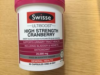Swisse 스위스 고함량 크랜베리 25000mg 90정 — 5점을 준 리뷰어가 2021년 3월 올린 사용 사진