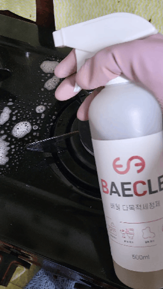 소담스퀘어 상암 장바이오텍(주)  배클 다목적 세정제 — 5점을 준 리뷰어가 2022년 12월 올린 사용 사진