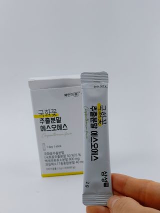 체인미 국화꽃 추출분말 에스오에스 곡류효소 과일채소 17종 혼합 분말 스틱 — 4점을 준 리뷰어가 2021년 11월 올린 사용 사진