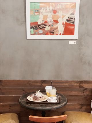 카페 더달달 [더달달 역삼점] 팬케이크 or 와플 + 음료2 + 쇼콜라1 — 4.5점을 준 리뷰어가 2021년 11월 올린 사용 사진