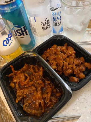 [닭집아들] 직화마라국물닭발 & 직화닭오돌뼈 — 5점을 준 리뷰어가 2024년 4월 올린 사용 사진