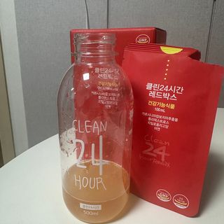클린24시간 레드박스 1BOX(5포) + 전용보틀(500ml) — 5점을 준 리뷰어가 2024년 1월 올린 사용 사진