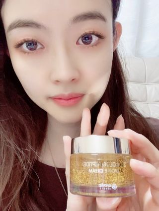 아이앤립 / EYENLIP 아이앤립 24K 골드 N 펩타이드 앰플 크림 — 5점을 준 리뷰어가 2021년 4월 올린 사용 사진