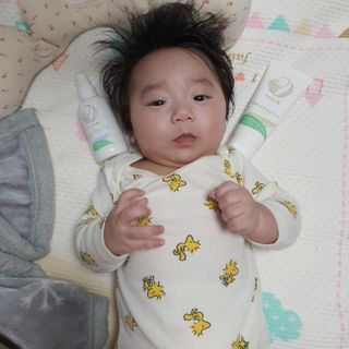 mom e 맘이 내추럴 베이비 케어 크림+바디오일 — 4점을 준 리뷰어가 2021년 1월 올린 사용 사진