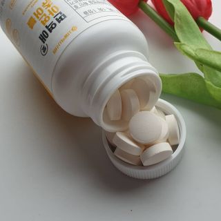 서울약사신협_면역애 아연 츄어블 60정 — 5점을 준 리뷰어가 2021년 8월 올린 사용 사진