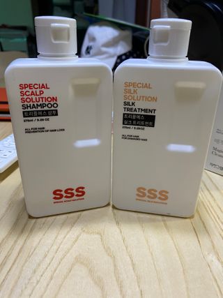 트리플에스 탈모 샴푸 275ml + 실크 트리트먼트 275ml — 5점을 준 리뷰어가 2021년 2월 올린 사용 사진