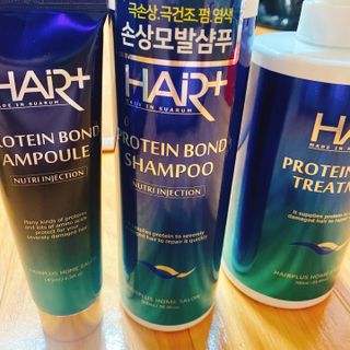 헤어플러스 단백질탈모샴푸 500ml+단백질본드앰플 145ml — 5점을 준 리뷰어가 2021년 3월 올린 사용 사진