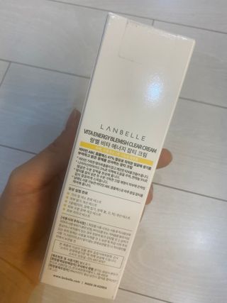 랑벨 비타 에너지 잡티 크림 75ml (피부 속 기미완화크림) — 5점을 준 리뷰어가 2022년 6월 올린 사용 사진