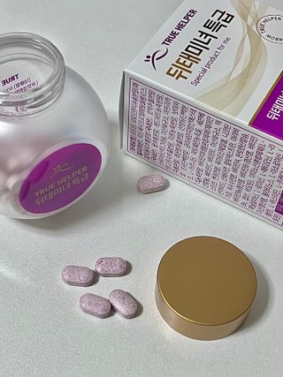 트루헬퍼 뒤태미녀 특급 락토페린 장용성 발효율피 1박스 2개월분 — 5점을 준 리뷰어가 2023년 2월 올린 사용 사진