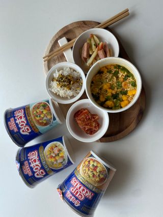 NISSIN 닛신 컵누들  4종 - 씨푸드오리지날, 씨푸드 스파이시, 씨푸드 커리, 씨푸드 XO소스 — 4.5점을 준 리뷰어가 2022년 12월 올린 사용 사진