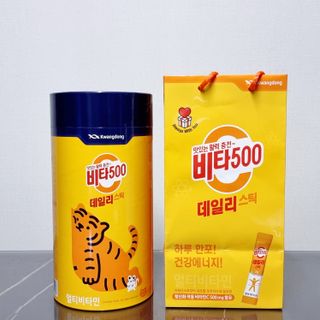 광동생활건강 프리 [광동] VB와 VC를 함유한 멀티 비타민 비타 500 데일리 스틱 180포 — 5점을 준 리뷰어가 2022년 6월 올린 사용 사진