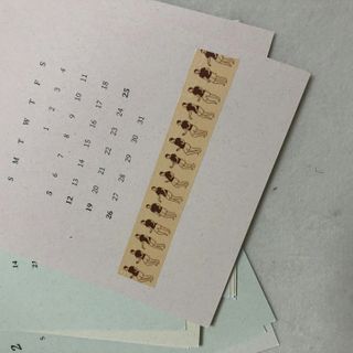 콜린스 2021 엽서 캘린더와 마스킹 테이프 3종 — 5점을 준 리뷰어가 2020년 12월 올린 사용 사진