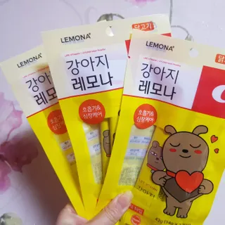 [레모나] 강아지 레모나 강아직 영양 간식 4종 택 1 — 4점을 준 리뷰어가 2024년 1월 올린 사용 사진