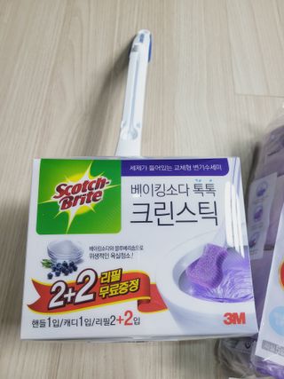 3M 스카치브라이트 크린스틱 베이킹소다 핸들 + 리필 9입 + 캐디증정 — 5점을 준 리뷰어가 2023년 9월 올린 사용 사진