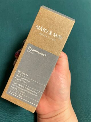 마리엔메이 히알루로닉스 세럼 ,나이아신아마이드 모과 세럼, 마린콜라겐 세럼, 청귤 흰목이버섯 추출물 세럼 — 5점을 준 리뷰어가 2021년 10월 올린 사용 사진