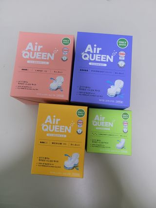 에어퀸 뉴브레스 유기농 생리대 4종 (팬티라이너 20P + 중형 10P + 대형 10P + 오버나이트 8P)_체험단 — 5점을 준 리뷰어가 2024년 5월 올린 사용 사진