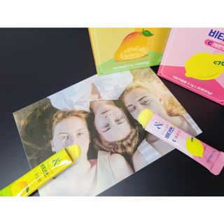 비타앤C 레몬맛, 망고맛 — 3점을 준 리뷰어가 2021년 7월 올린 사용 사진