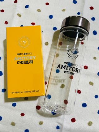 주식회사 씨크릿비에프랩 마시는 아미노산 아미토리 열대과일맛 14포 [1포, 5g / 보틀증정] — 5점을 준 리뷰어가 2023년 2월 올린 사용 사진