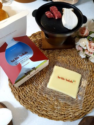 앙투어솔레 아일랜드 구워먹는 치즈 100 자연 치즈 와인안주 300g(100g x 3팩) — 5점을 준 리뷰어가 2022년 8월 올린 사용 사진