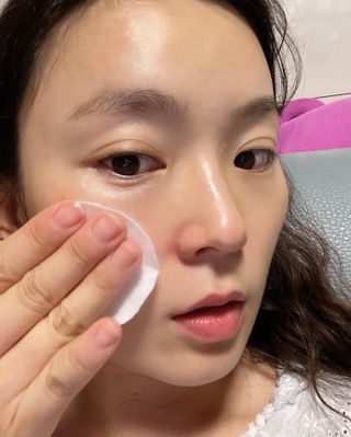 태그스킨 4스텝 주름개선 피부미백 영양 마스크팩 3개 세트(최신버전) — 5점을 준 리뷰어가 2022년 4월 올린 사용 사진
