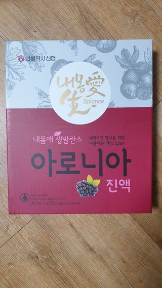 서울약사신협_내몸애생발란스아로니아_70ml x 30포 — 4점을 준 리뷰어가 2021년 7월 올린 사용 사진