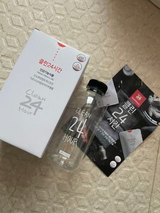 클린24시간 1BOX(5포) + 전용보틀(500ml) — 5점을 준 리뷰어가 2022년 8월 올린 사용 사진