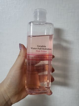 [바디셀런스] 속보습+사용감+향 모두 잡은 / 세라드린 속보습 핑크토너 300ml — 4점을 준 리뷰어가 2022년 2월 올린 사용 사진