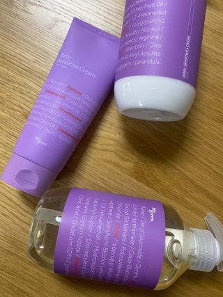 빅그린 베이비라인 3종세트 - 샴푸앤바디워시500ml,올인원로션500ml,바디크림170ml — 5점을 준 리뷰어가 2022년 11월 올린 사용 사진