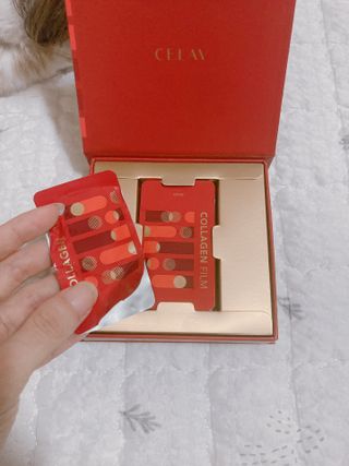 프리마인 귀족의 콜라겐, 92배 흡수율. 럭셔리 프리미엄 셀라브 콜라겐필름 30매 — 5점을 준 리뷰어가 2021년 10월 올린 사용 사진