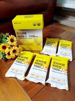 서울약사신협 프리미엄 비타민C 1,000mg_2.5g x 50포 — 5점을 준 리뷰어가 2021년 10월 올린 사용 사진