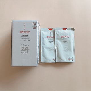 클린24시간 1BOX(5포) + 전용보틀(500ml) — 4점을 준 리뷰어가 2022년 11월 올린 사용 사진