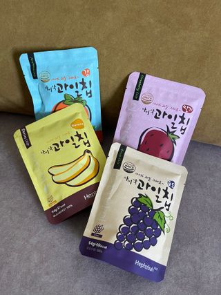 아비삭 과일칩 딸기, 감, 포도, 바나나 4종 — 4.5점을 준 리뷰어가 2021년 8월 올린 사용 사진