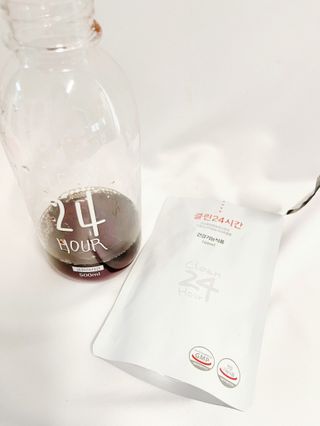 클린24시간 1BOX(5포) + 전용보틀(500ml) — 5점을 준 리뷰어가 2023년 2월 올린 사용 사진