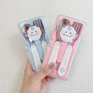 유비맘 스푼포크 케이스 세트 1+1 _컬러랜덤 발송 — 4.5점을 준 리뷰어가 2021년 1월 올린 사용 사진