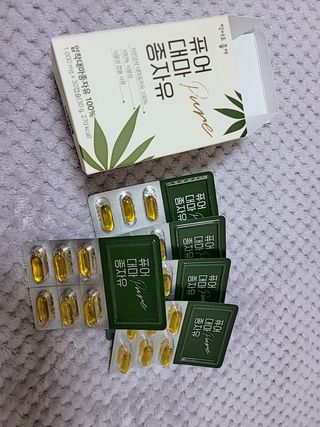 먹어도좋아 퓨어대마종자유 — 5점을 준 리뷰어가 2021년 11월 올린 사용 사진