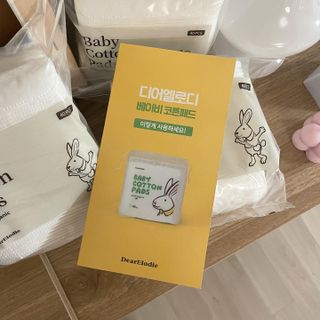 디어엘로디 프리미엄 유기농 베이비 솜티슈 40매 3 + 1 PACK — 5점을 준 리뷰어가 2021년 3월 올린 사용 사진