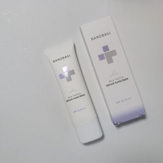 바노바기 코스메틱 바노바기 밀크씨슬 리페어 시카 선스크린 플러스 50ml — 5점을 준 리뷰어가 2023년 3월 올린 사용 사진