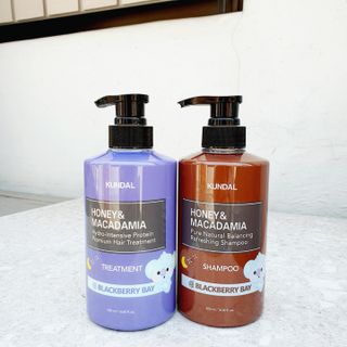쿤달 [KUNDAL 공식] 프리미엄 헤어 케어 스페셜 세트 샴푸 500ml &amp; 트리트먼트 500ml — 5점을 준 리뷰어가 2021년 3월 올린 사용 사진