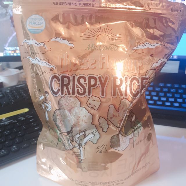 미즈꼬레아 치즈맛 누룽지크리스피 리뷰 사진
