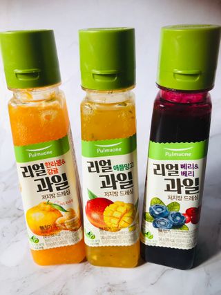 [풀무원] 리얼 과일  저지방 드레싱 240g 3종 — 5점을 준 리뷰어가 2021년 3월 올린 사용 사진