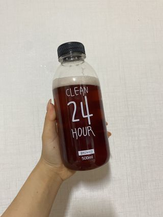 클린24시간 1BOX(5포) + 전용보틀(500ml) — 5점을 준 리뷰어가 2022년 7월 올린 사용 사진