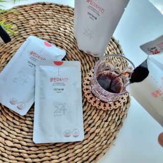 클린24시간 1BOX(5포) + 전용보틀(500ml) — 5점을 준 리뷰어가 2022년 7월 올린 사용 사진